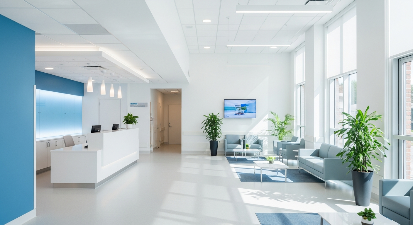 Modern Hospital Lobby
